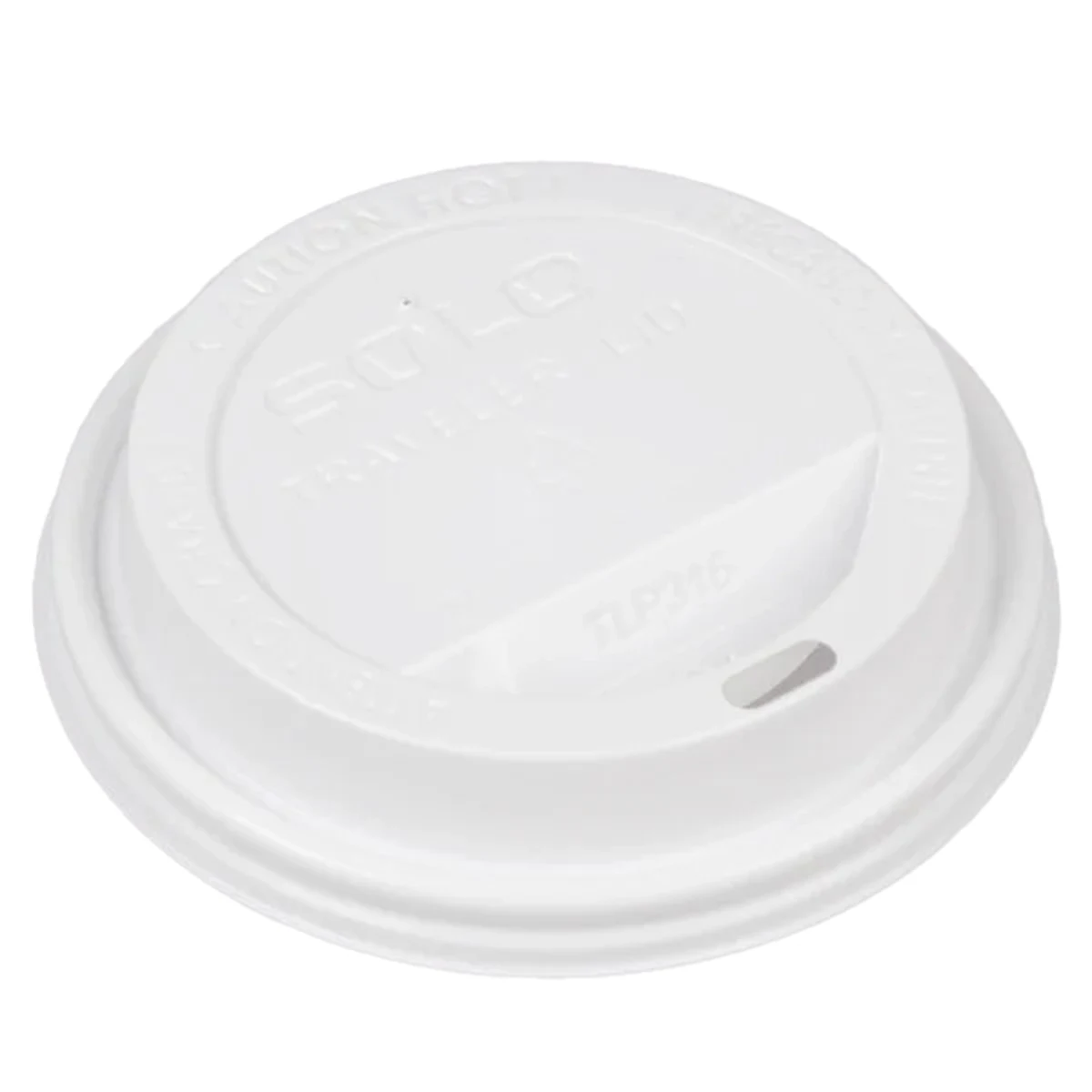 8 Oz. Insulated Paper Cup Lid, White 1
