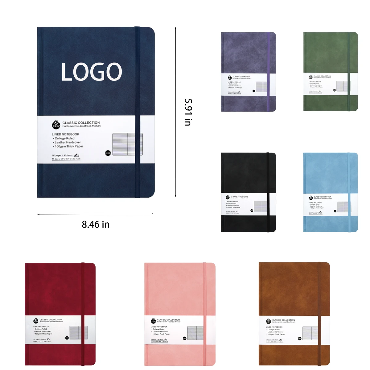 A5 Elastic Band Notebook 1