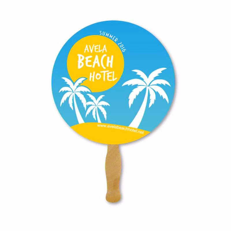 Deluxe Hand Fan- Circle