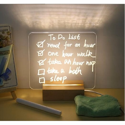 3D Acrylic Night Light Gifts For Writing And Drawing