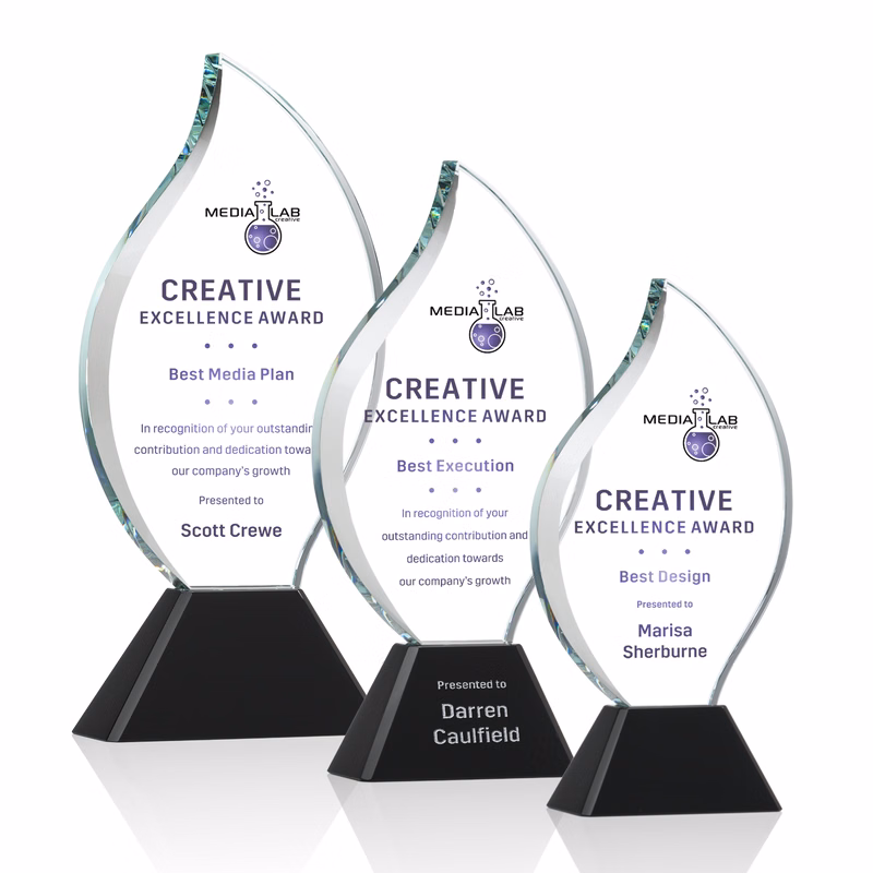 Norina Flame VividPrint™ Award - Black