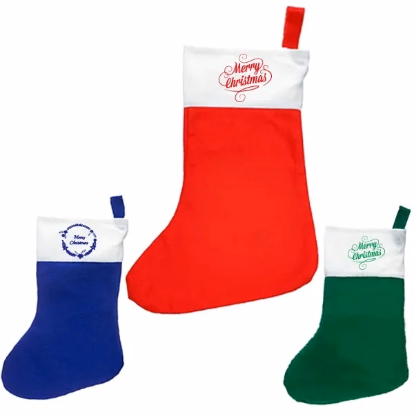 Custom Mini Felt Christmas Stockings - 4 1/2" x 7"