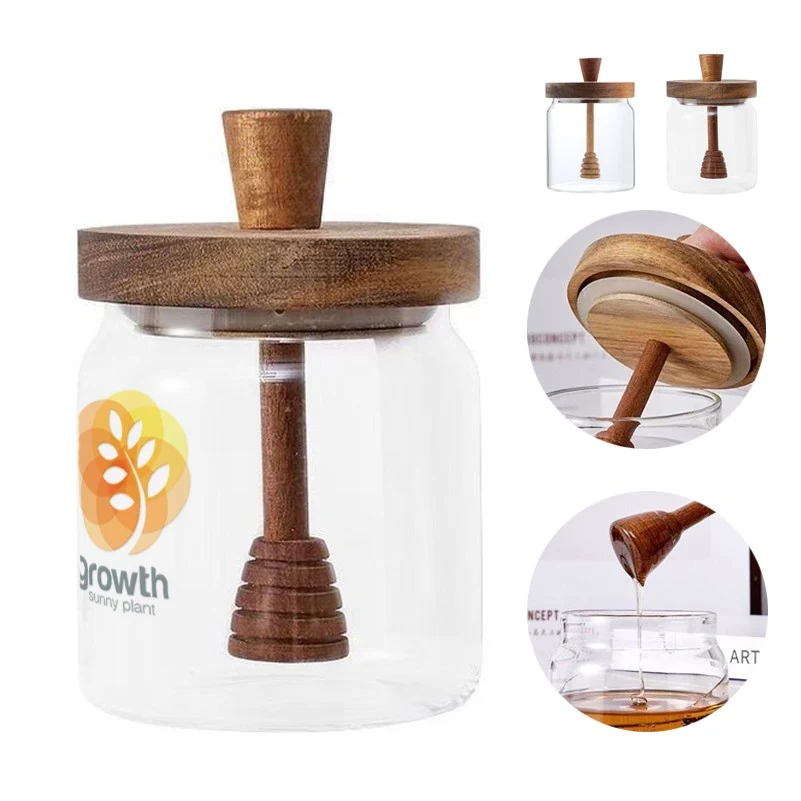 Sealed storage jar with honey sticks 1