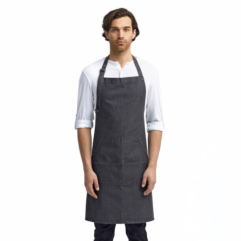Artisan Collection By Reprime Unisex Jeans Stitch Denim Bib Apron