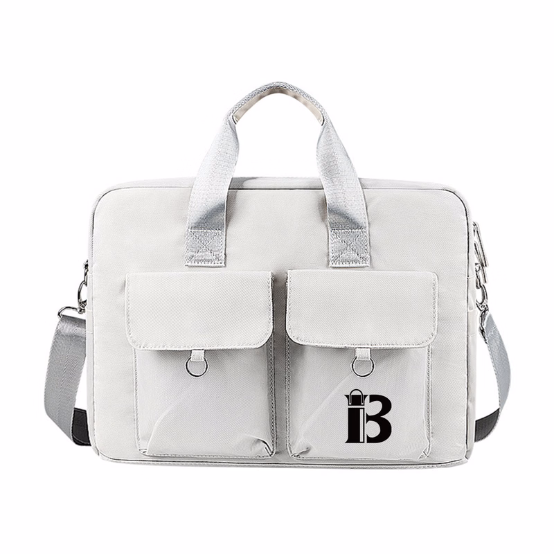 Compartment Zipper Pockets Large Tote Laptop Bag