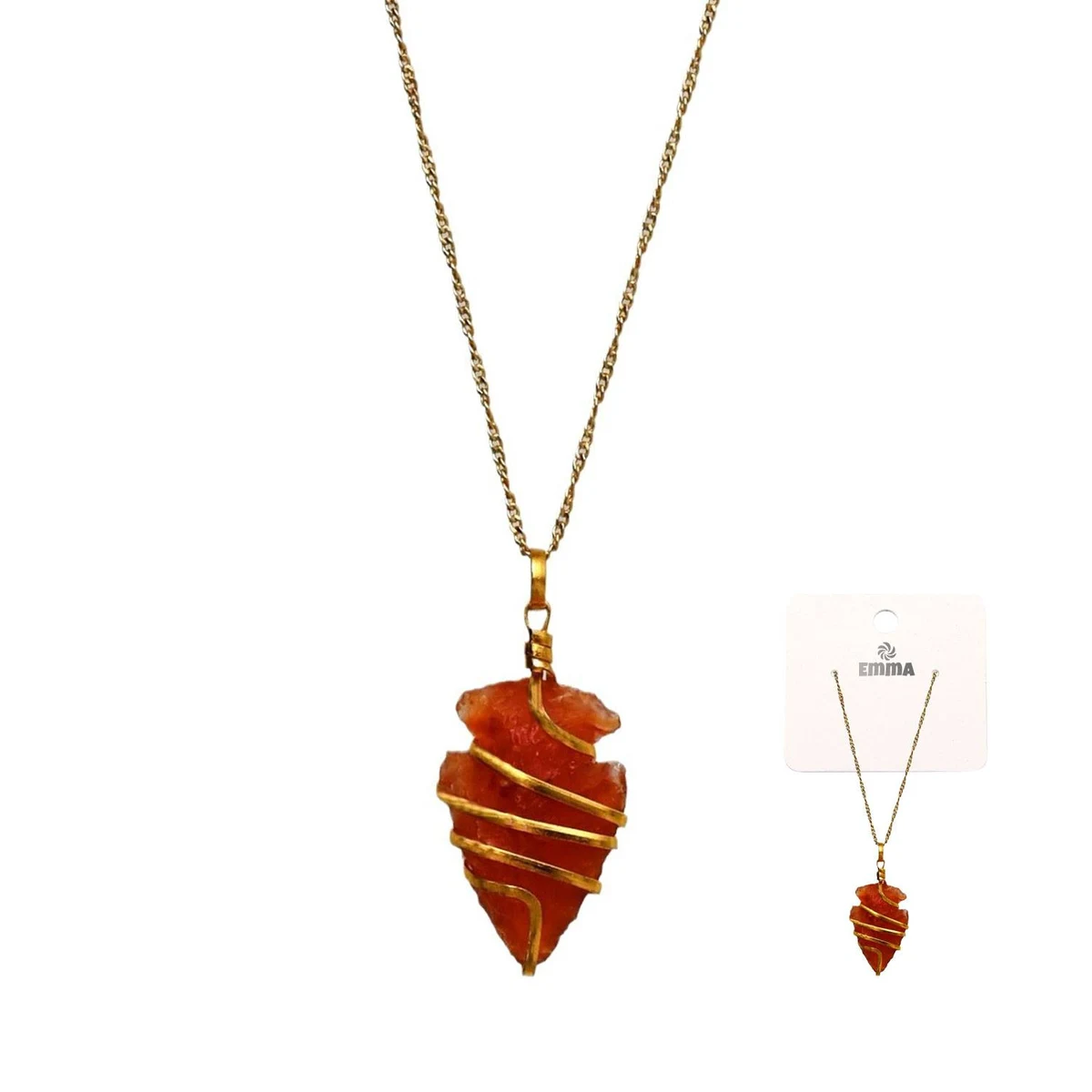 Spiral arrow pendant necklace 1