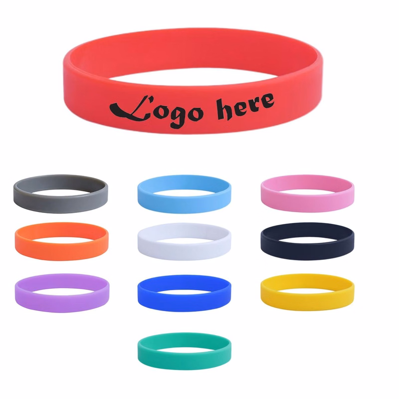 Solid-Color Silicone Wristbands