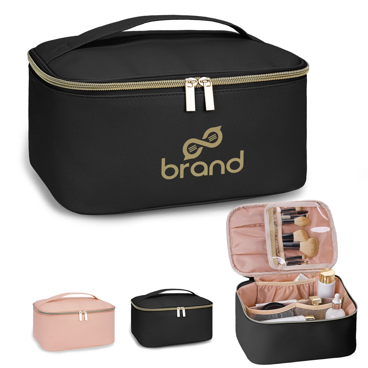 Portable PU Leather Travel Makeup Case 1