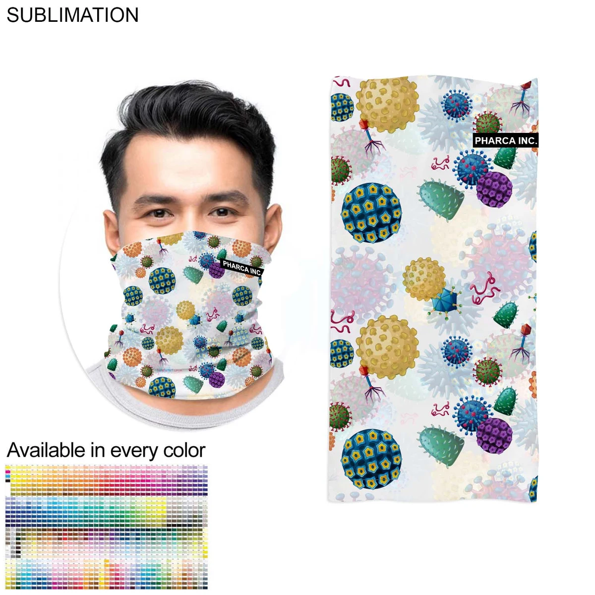Domestic Made Sublimated Face Mask, Neck Gaiter 1