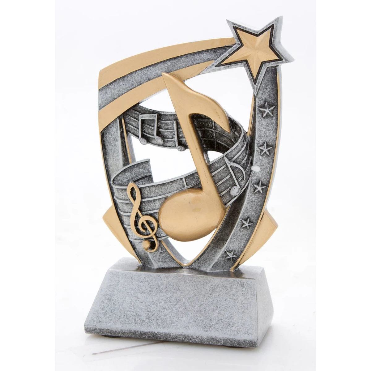 Music 3-D Star Resin 1