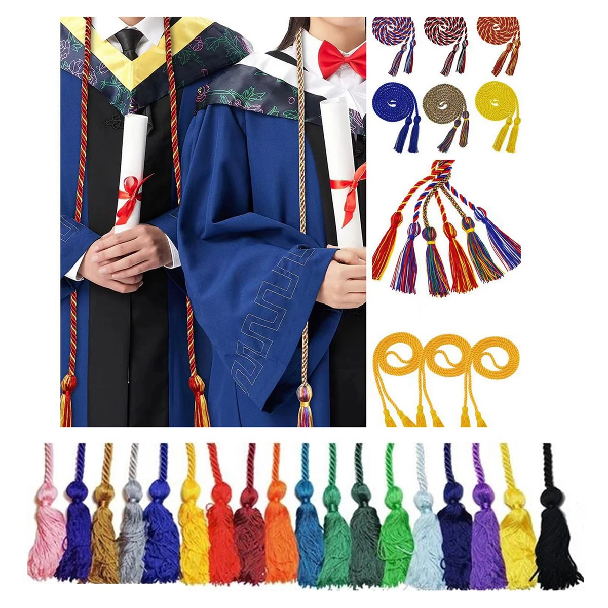 MOQ100 Graduation Honor Cords 1