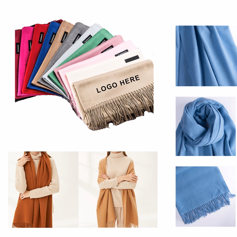 210GSM Cashmere Pashmina Scarf With Fringes