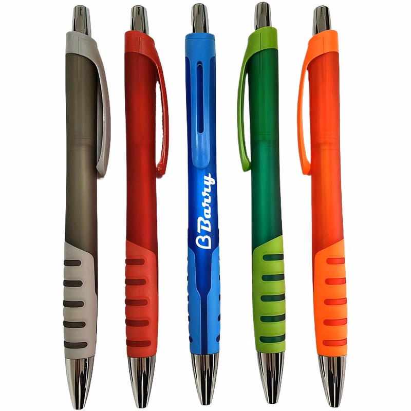 Plastic Frosted Retractable Ballpoint Pen