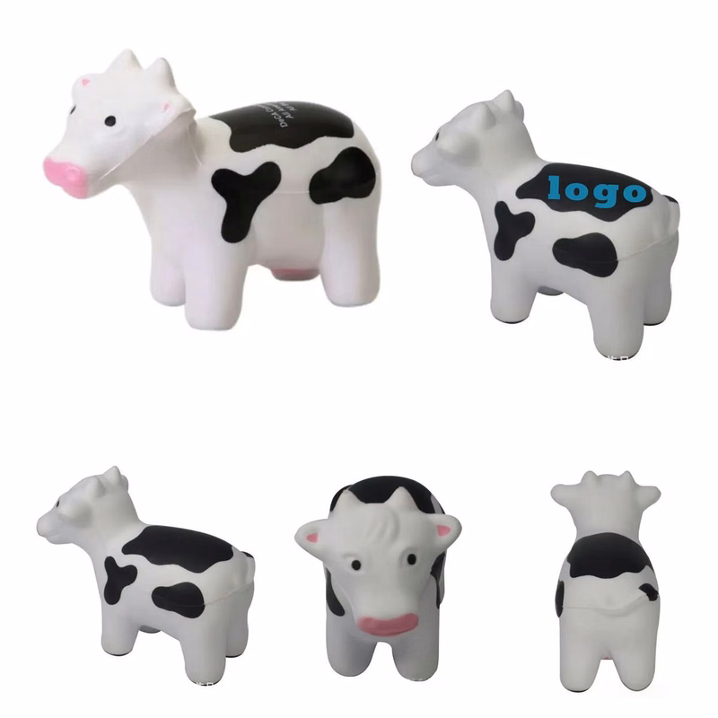 Eco-Friendly PU Foam Cow Stress Reliever Toy