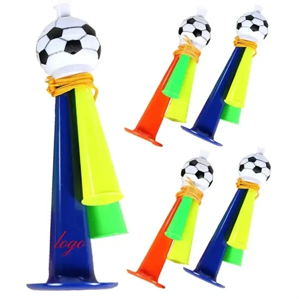 Custom 5.3 inch Plastic Stadium Air Horn — Loud Sports Cheering Noisemaker — Event Essential 1