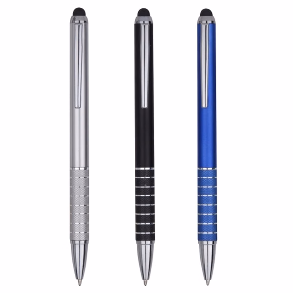 Capacitive Stylus Ballpoint Pen with Metallic Finish
