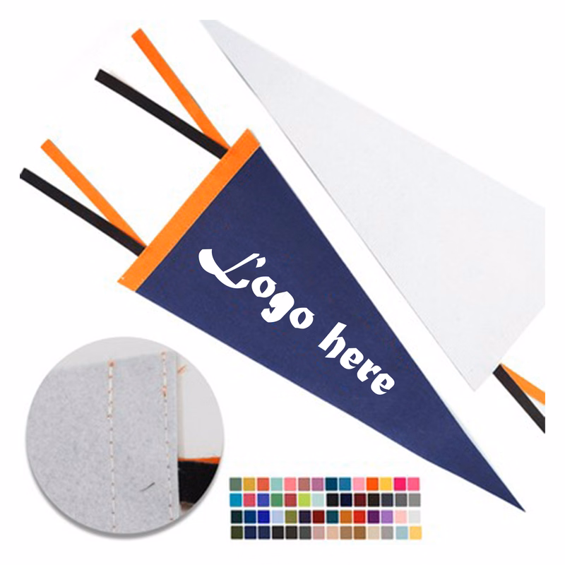Custom Full Color Triangle Felt Pennat Flag