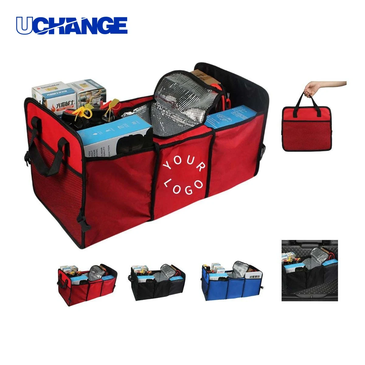 Collapsible Vehicle Storage Organizer for Trunk Use 1