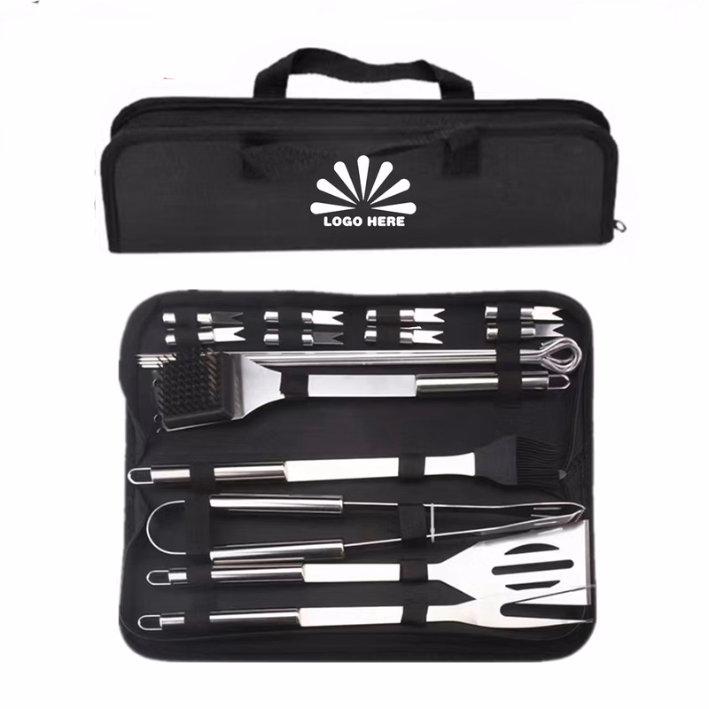 Bbq Tool Set Cloth Bag With Customizable Logo