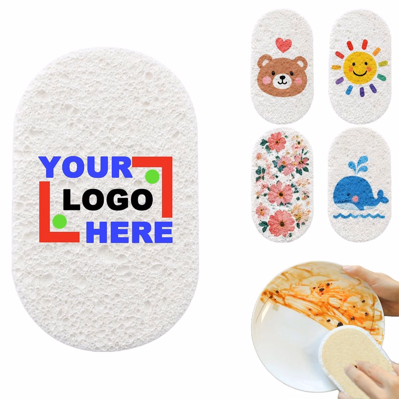 Compressed Water-Absorbent Wood Pulp Sponge