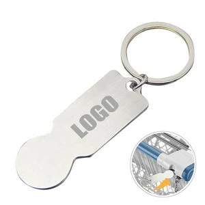 Metal Trolley Token Key Ring Coin For Shopping Carts And Lockers 1