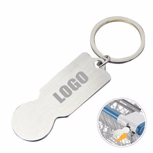Metal Trolley Token Key Ring Coin For Shopping Carts And Lockers