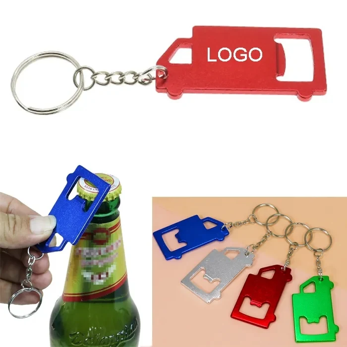 Truck Shape Bottle Opener Keychain 1