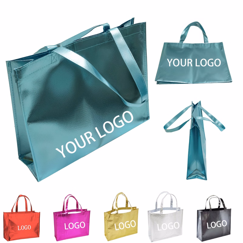 Metallic Laminating Tote Shopping Bag