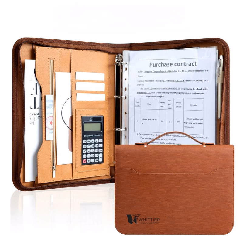 Padfolio With Zippered All-in-One