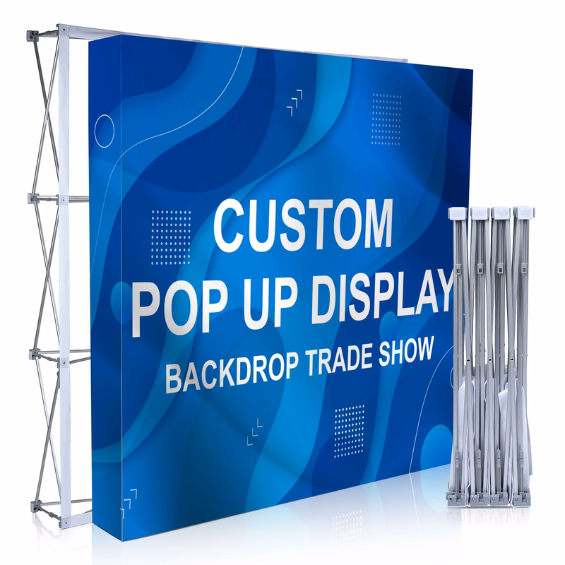 Custom Fabric Pop Up Straight Display