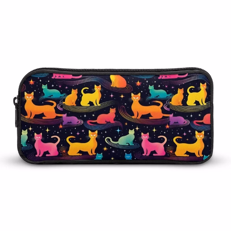 Polyester Pencil Case with Double Zipper