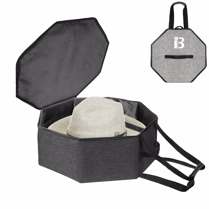Foldable Hat Storage Bin W/ Lid