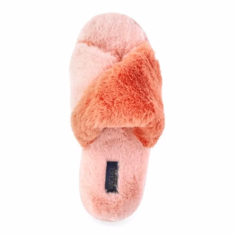 Chic Women's Two Toned Crossband Slippers