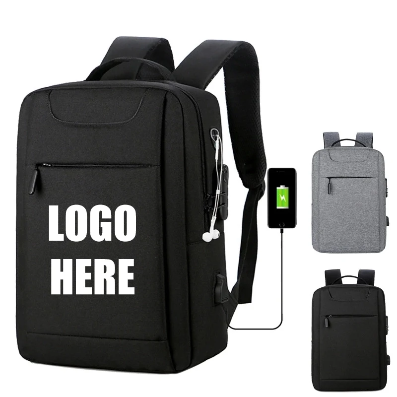Custom Business Anti Theft Slim Durable Laptops Backpack 1