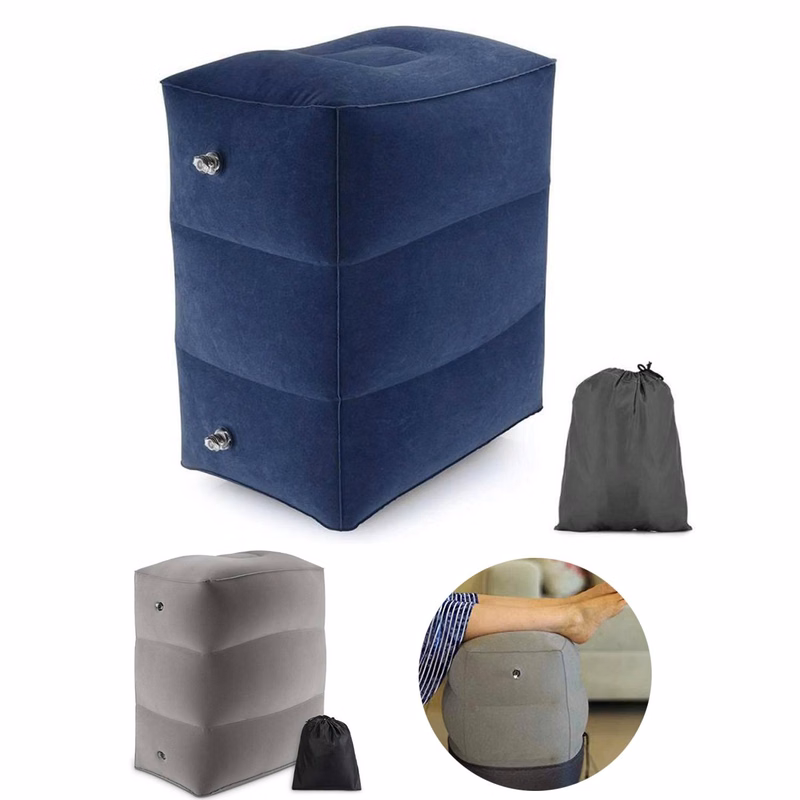 Flocked Inflatable Travel Footrest