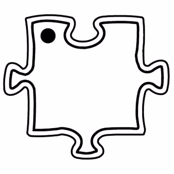 Puzzle Piece Key Tag - Spot Color