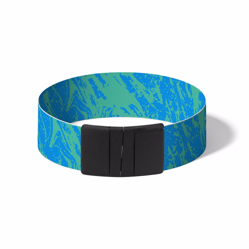 1" Oodleband Satin Wristband with Clasp Breakaway