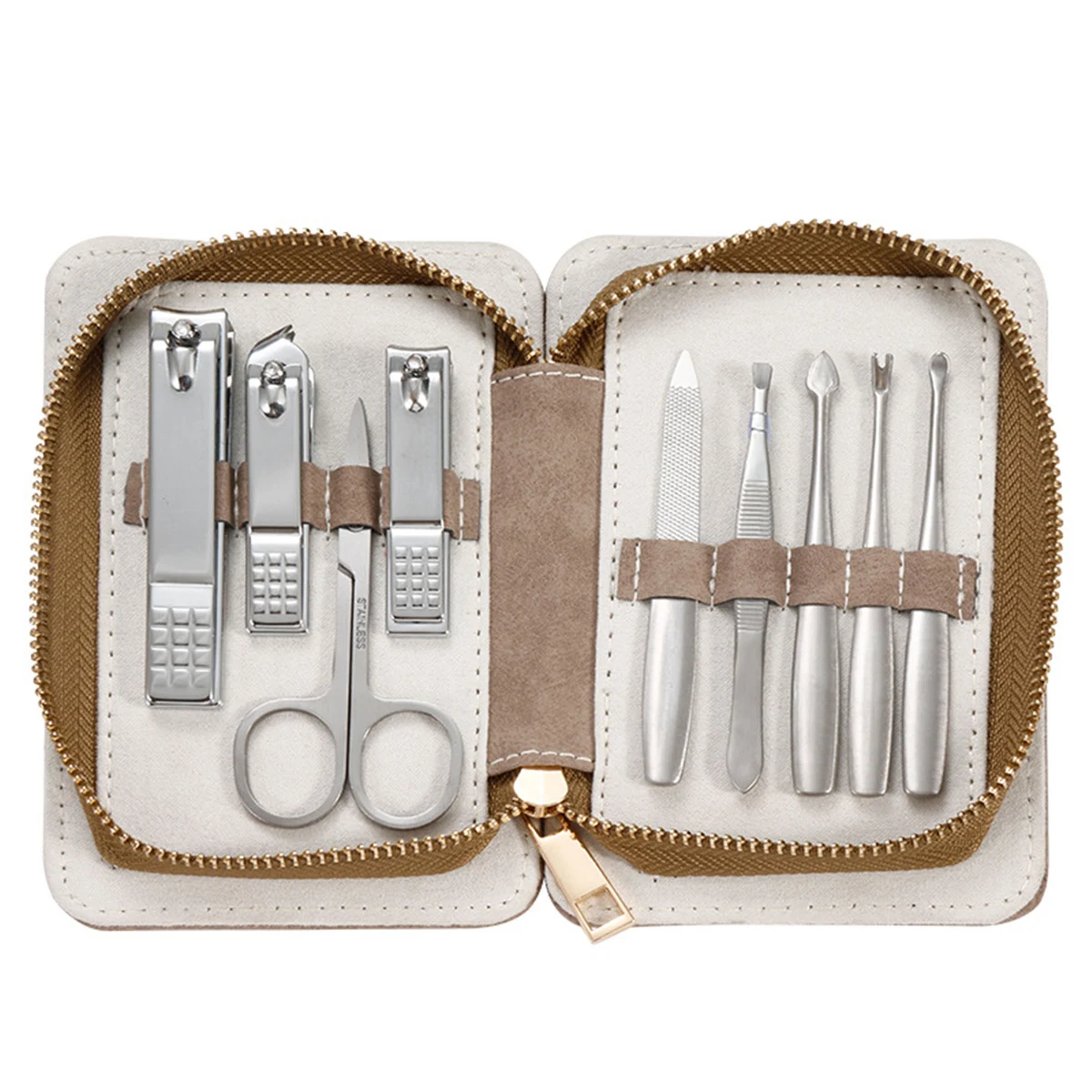 Premium Stainless Steel Nail Clipper Set, 9-Piece Manicure Pedicure Kit with Soft Grip 1
