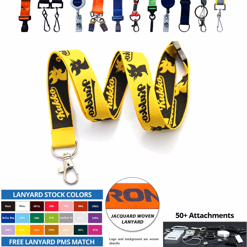 Dual-Sided Custom Jacquard Lanyard