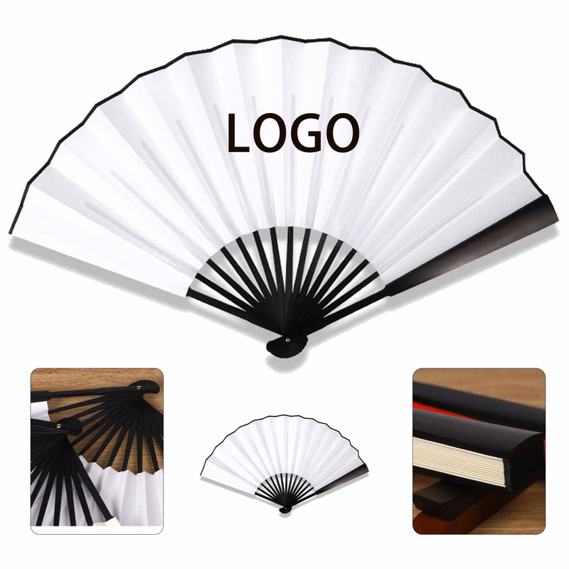13" Custom Bamboo Folding Fan