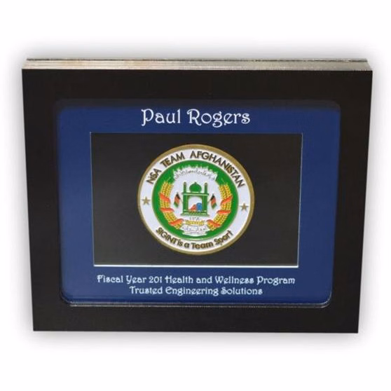 Acrylic Black Coin 2 Sided Display Box