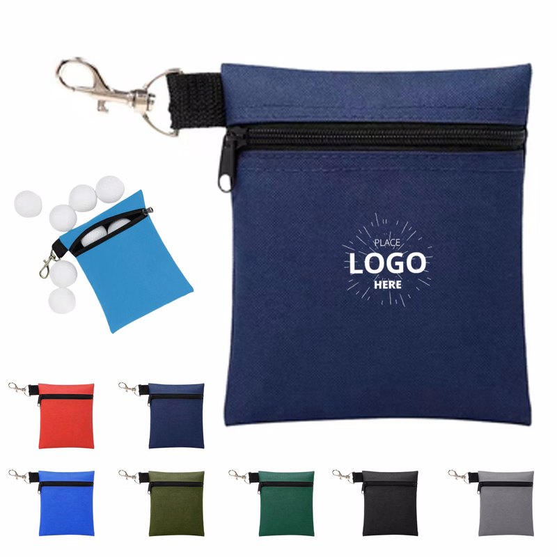 Compact Nylon Golf Accessory Bag