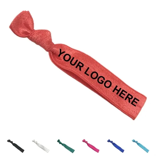 Custom Fold Over Elastic Hair Tie — Professional & Wellness Accessory Gift 1