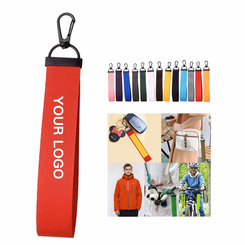 Practical Ribbon Keychain for Trade Shows and Events