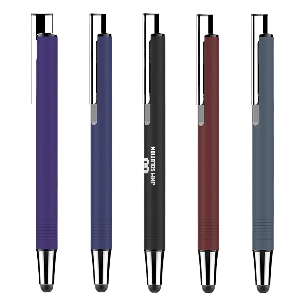 2 in 1 Aluminum Stylus Retractable Ballpoint Pen 1