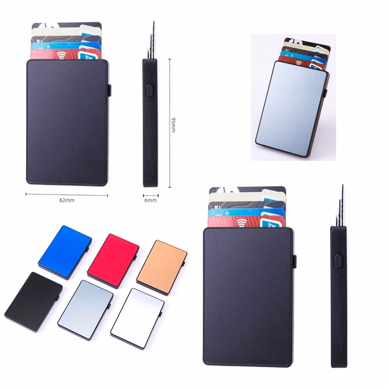Side Press Automatically Popup Credit Card Holder