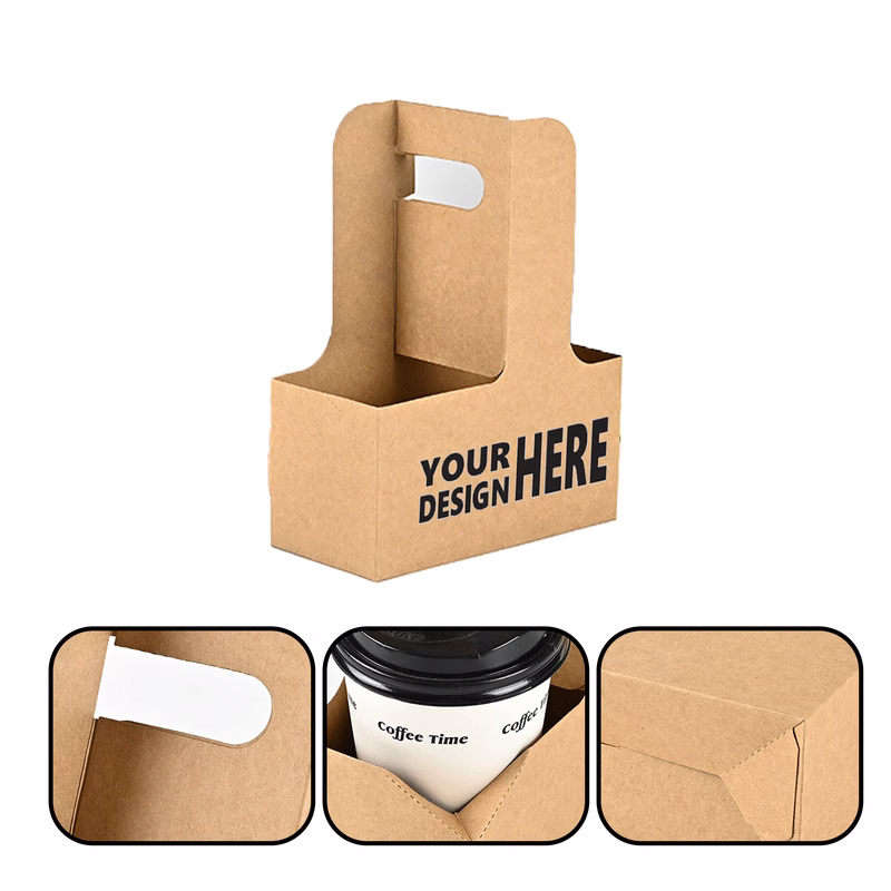 MOQ 50 PCS Custom Paper Cup Holder