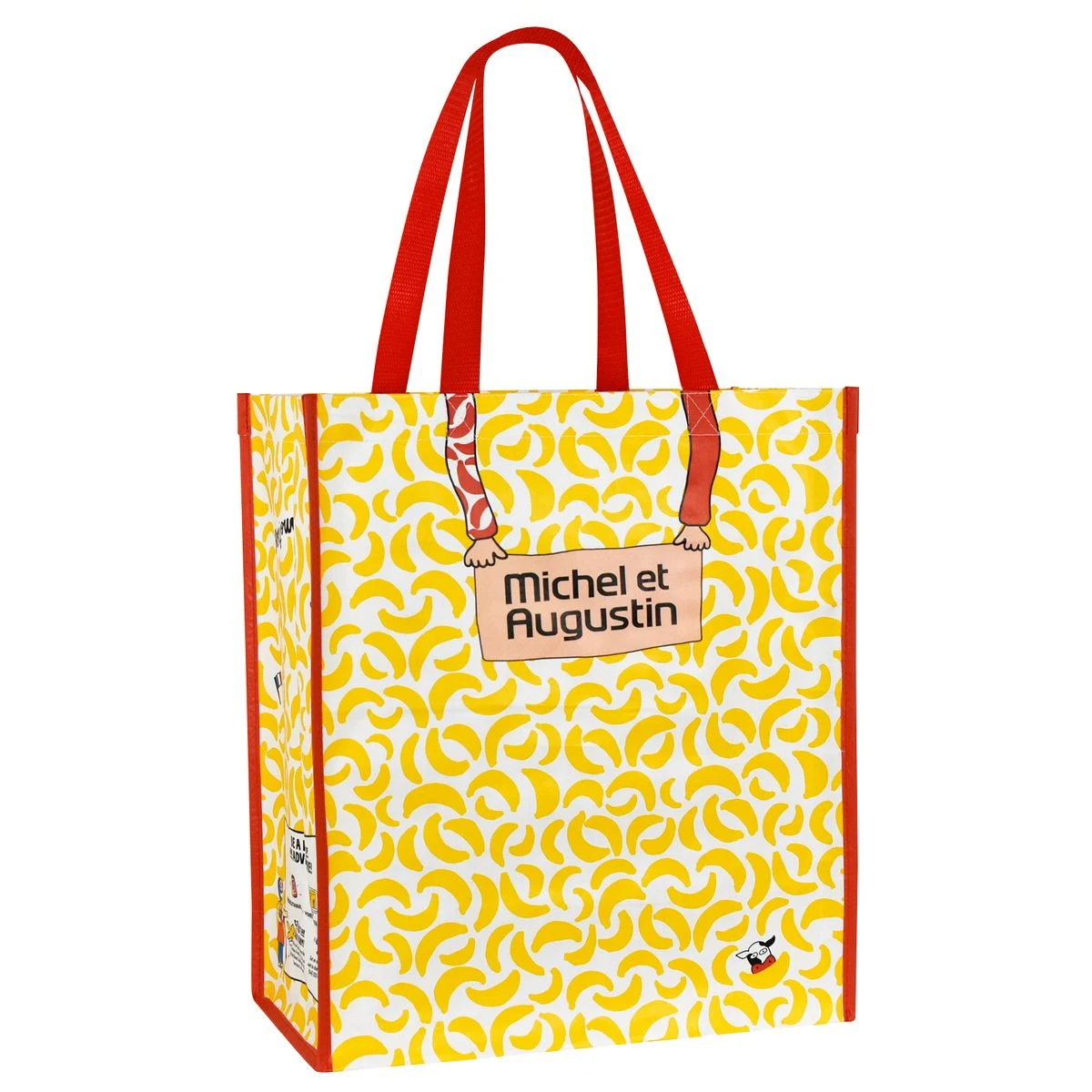 Custom Full-Color Laminated Woven Promotional Tote Bag 13x15.5x8.5 1