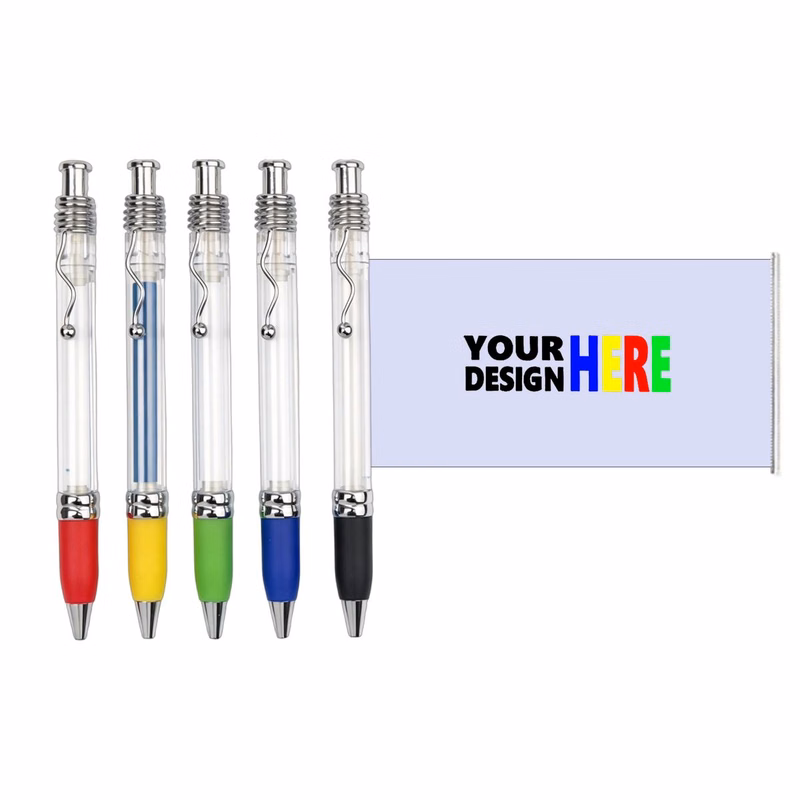 MOQ100 Pull Out Banner Pen With Message Display