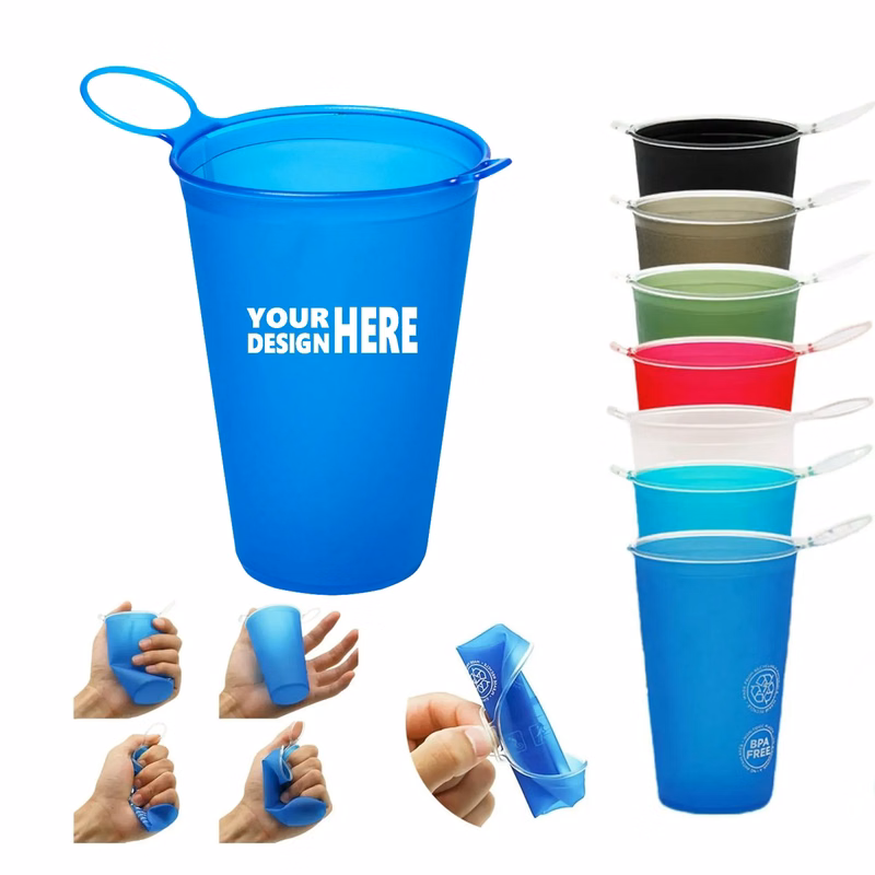 7 oz TPU Portable Outdoor Folding Soft Water Cup